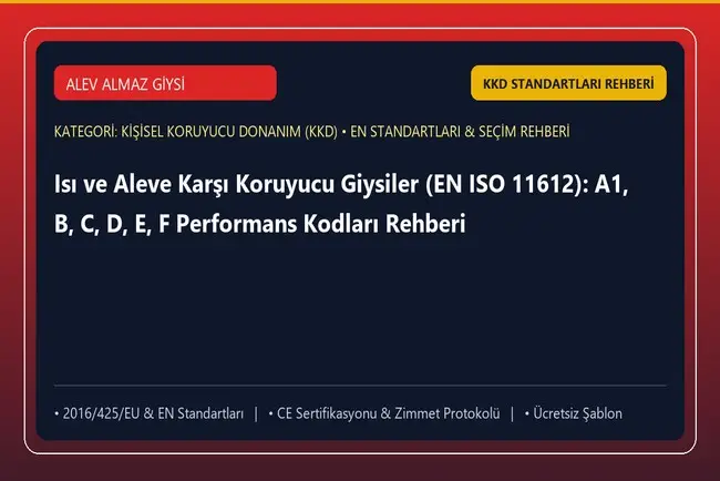 Isı ve Aleve Karşı Koruyucu Giysiler (EN ISO 11612): A1, B, C, D, E, F Performans Kodları Rehberi