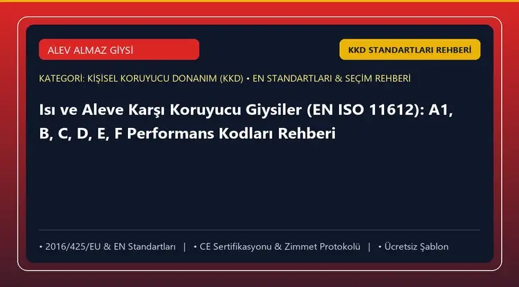 Isı ve Aleve Karşı Koruyucu Giysiler (EN ISO 11612): A1, B, C, D, E, F Performans Kodları Rehberi