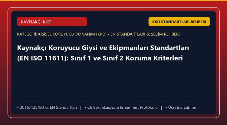 Kaynakçı Koruyucu Giysi ve Ekipmanları Standartları (EN ISO 11611): Sınıf 1 ve Sınıf 2 Koruma Kriterleri