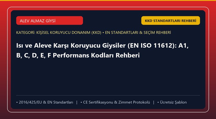 Isı ve Aleve Karşı Koruyucu Giysiler (EN ISO 11612): A1, B, C, D, E, F Performans Kodları Rehberi